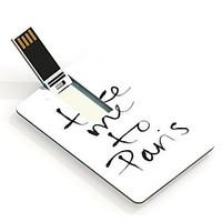 32GB Take Me To Pans Design Card USB Flash Drive