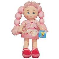 32cm rag doll dark pink