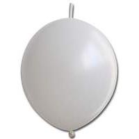 32cm White Link Party Balloon
