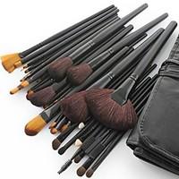 32PCS Professional Goat Hair Black Handle Makeup Brush With Free Case