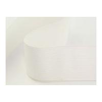 32mm Flat Value Elastic White