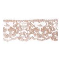 32mm essential trimmings delicate nylon lace trimming beige