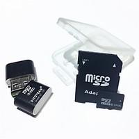32GB MicroSDHC TF Memory Card with USB Card Reader and SDHC SD Adapter