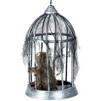 32cm Rat In Cage Decoration