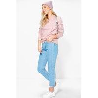 32 leg mid rise boyfriend jeans blue