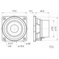 3.3 \" Wideband speaker chassis ...