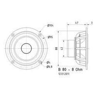 3.3 \" Wideband speaker chassis ...