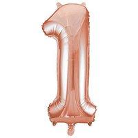 34 giant rose gold foil number 1 balloon