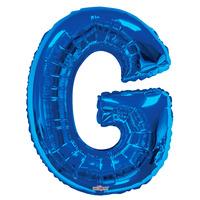 34\" Blue Letter G Foil Balloon