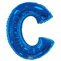 34\" Blue Letter C Foil Balloon
