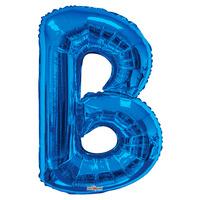 34\" Blue Letter B Foil Balloon