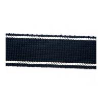 34mm knitted belting webbing navy blue