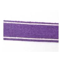 34mm Knitted Belting Webbing Lilac