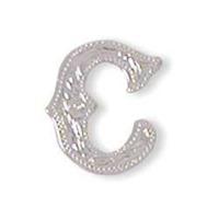 3/4\" Silver Finish C Alphabet Concho