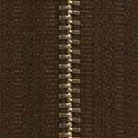 34 brass brown zipper tape