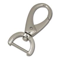 34 nickel plated flat arch swivel spring snap