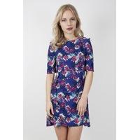 3/4 Sleeve Floral Print Dress