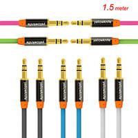 3.5mm Stereo Audio Cable for iphone 7 6s Plus SE 5s/4/iPad air/mini/4/3/2/1/iPod Car AUX connection Cable 150cm
