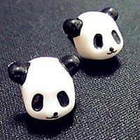 3.5mm Cute Panda Head Anti-dust Plug