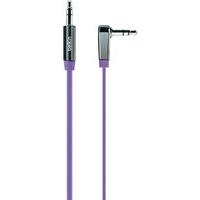 35mm flat right angled audio cable purple