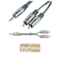 3.5mm Jack Plug to Phono Cable 15m Premium
