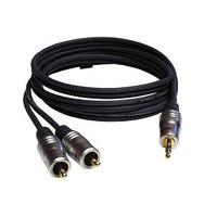 3.5mm Jack to 2x RCA Phono Lead 1.2m Profigold PGA3402