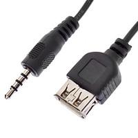 3.5mm Audio Male to USB Female Cable(0.1M)