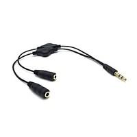 35mm extension earphone headphone audio splitter cable adapter male to ...