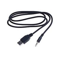 3.5mm Male to Male USB Car AUX Audio Cable (100cm)