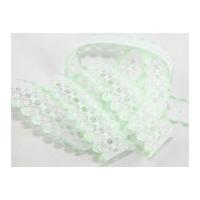 35mm Eyelet Knitting in Lace Trimming Mint Green