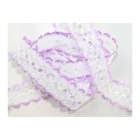 35mm Eyelet Knitting in Lace Trimming Lilac