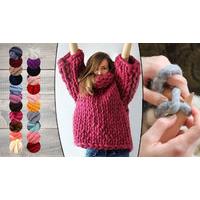 35m or 74m Chunky Yarn - 23 Colours and Optional Needles