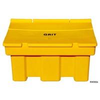 350ltr Grit Bin With 14 x 25kg Bags of Rock Salt and Hasps and Staples
