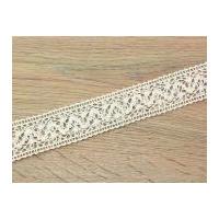 35mm Crochet Lace Trimming Ivory