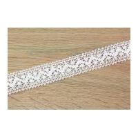 35mm Crochet Lace Trimming White