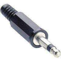 3.5 mm audio jack Plug, straight Number of pins: 2 Mono Black Lumberg KLS 2 1 pc(s)
