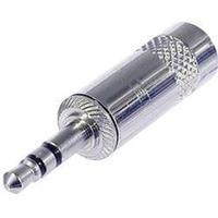 3.5 mm audio jack Plug, straight Number of pins: 3 Stereo Silver Rean AV NYS231L 1 pc(s)