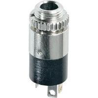 3.5 mm audio jack Socket, vertical vertical Number of pins: 3 Stereo Silver Hicon HI-J35SEF 1 pc(s)