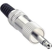 3.5 mm audio jack Plug, straight Number of pins: 2 Mono Silver Lumberg KLS 22 1 pc(s)