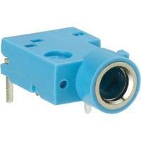 3.5 mm audio jack Socket, horizontal mount Number of pins: 3 Stereo Blue BKL Electronic 1109052 1 pc(s)