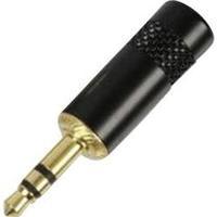 3.5 mm audio jack Plug, straight Number of pins: 3 Stereo Black Rean AV NYS 231 B 1 pc(s)