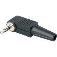 3.5 mm audio jack Plug, right angle Number of pins: 4 Stereo Black BKL Electronic 1107019 1 pc(s)