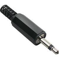 3.5 mm audio jack Plug, straight Number of pins: 2 Mono Black BKL Electronic 72118 1 pc(s)