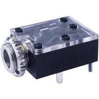 35 mm audio jack socket horizontal mount number of pins 3 stereo black ...