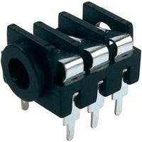 35 mm audio jack socket horizontal mount number of pins 3 stereo black ...