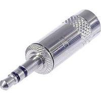 3.5 mm audio jack Plug, straight Number of pins: 3 Stereo Silver Rean AV NYS 231 1 pc(s)