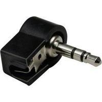 3.5 mm audio jack Plug, right angle Number of pins: 3 Stereo Black BKL Electronic 1107005 1 pc(s)