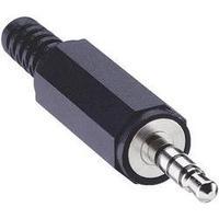 3.5 mm audio jack Plug, straight Number of pins: 4 Stereo Black Lumberg 1532 02 1 pc(s)