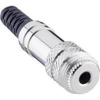 3.5 mm audio jack Socket, straight Number of pins: 3 Stereo Silver Lumberg 1522 01 1 pc(s)