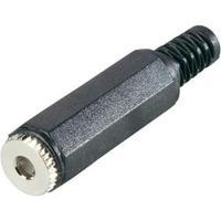 3.5 mm audio jack Socket, straight Number of pins: 4 Stereo Black BKL Electronic 1108017 1 pc(s)